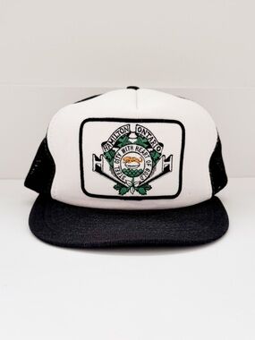 Vtg Hamilton Ontario Trucker Hat Steel City Heart of Gold Otto Cap Mesh Snapback